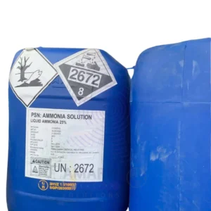High-quality Ammonia Solution (Aqueous Ammonia/Ammonium Hydroxide) used for water treatment, chemical manufacturing, laboratory applications, textile processing, industrial cleaning, and pH control in Dire Dawa, Ethiopia, supplied by Ideal Afrique Ltd.