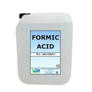 Formic acid liquid used in leather processing, feed preservation, textile manufacturing, rubber production, and industrial applications in Kenya, Uganda, and Tanzania supplied by System Star Industrial.
