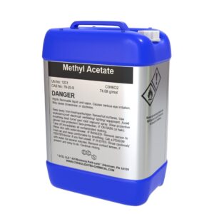 Methyl acetate industrial solvent used in paints, coatings, adhesives, inks, and chemical manufacturing processes in Kenya, Uganda, and Tanzania supplied by System Star Industrial.