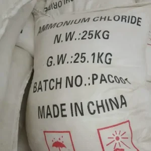Ammonium chloride white crystalline powder used in agriculture, battery manufacturing, pharmaceuticals, metalworking, textile processing, and industrial applications in Kenya, Uganda, and Tanzania supplied by System Star Industrial.