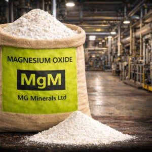 Industrial magnesium oxide supplied by Ideal Afrique Ltd for refractory manufacturing, water treatment, construction, agriculture, and chemical processing applications in Kenya.