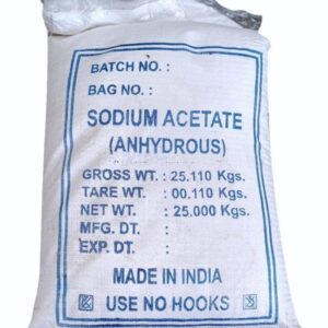 Sodium acetate white crystalline powder used in food processing, pharmaceuticals, textiles, chemical manufacturing, and industrial applications in Kenya, Uganda, and Tanzania supplied by System Star Industrial.