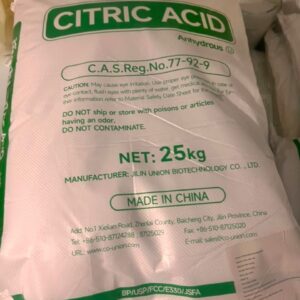 High-quality Citric Acid (C₆H₈O₇) used for food and beverage manufacturing, pharmaceutical production, cosmetics, detergents, cleaning products, water treatment, laboratory analysis, and industrial applications across Kenya, Uganda, and Tanzania, supplied by Ideal Afrique Ltd.