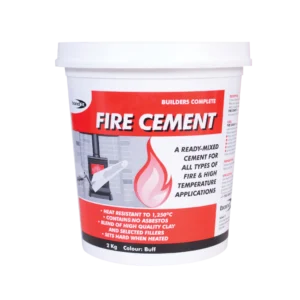 Fire Cement for furnaces, boilers, fireplaces, chimneys, kilns, ovens, and high-temperature refractory repair applications in Kenya, Uganda, and Tanzania supplied by Ideal Afrique.
