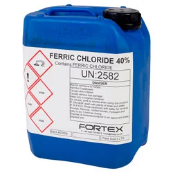 Ferric Chloride for water treatment, wastewater treatment, PCB etching, metal processing, laboratory, and industrial chemical applications in Kenya, Uganda, and Tanzania supplied by Ideal Afrique.