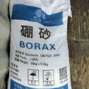 Disodium Tetraborate (Borax) white crystalline powder for detergents, glass manufacturing, ceramics, agriculture, laboratories, and industrial applications in Kenya, Uganda, and Tanzania supplied by Ideal Afrique.
