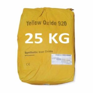 Yellow Iron Oxide pigment powder for paints, concrete, plastics, rubber, ceramics, and construction materials in Kenya.