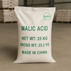 Malic Acid white crystalline powder for food processing, beverages, confectionery, pharmaceuticals, cosmetics, and industrial applications in Kenya, Uganda, and Tanzania supplied by Ideal Afrique.