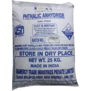 Premium Phthalic Anhydride white crystalline flakes for plasticizer manufacturing, alkyd resins, polyester resins, paints, coatings, and industrial chemical applications in Kenya, Uganda, and Tanzania supplied by Ideal Afrique.